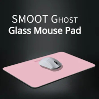 ECHOME Matte Pink Glass Gaming Mouse Pad for FPS Game Desk Mat Computer Office Smooth Desk Pad Mousepad Gaming Accessories Gift