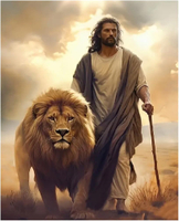 BOHADIY Jesus Diamond Painting Kits for Adults. Easter Religion Christ Diamond Art Full Drill Round 