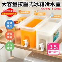 【FUJI-GRACE 日本富士雅麗】SGS檢驗合格冰箱冷水壺3.5L 買一送一(FJ-935*2)