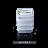 日本nakaya銀離子抗菌保鮮盒PP5材質雪櫃冷凍盒蔥薑肉絲分裝盒平行進口