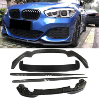 For BMW M125i M140i M135i Real Carbon Fibre front lip side skirts Rear Diffuser spoiler// M- bumper use 2018