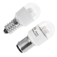 1PCS BA15D E14 Home Household Sewing Machine LED Light Bulbs For Singer Juki Pfaff Janome Brother + AC 190-250V 0.5W 47-63Hz