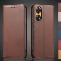 Magnetic attraction Leather Case for OPPO Reno 8T 6.43" / OPPO Reno8 T 4G Holster Flip Cover Case Wallet Phone Bags Fundas Coque