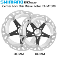 SHIMANO DEORE XT RT-MT800 Disc Brake Rotor Center Lock 180MM/203MM Lightweight Bike Disc Brake Original Bicycle Parts