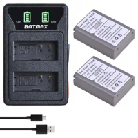 2x BLN-1 PS BLN1 PS-BLN1 Battery + LED Built-in USB Dual Charger for Olympus OM-D E-M1, Olympus Pen F, OM-D E-M5, PEN E-P5, OM-D