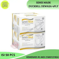 Masker Sensi Duckbill Face Mask 50 pcs / Sensi Duckbill 4ply