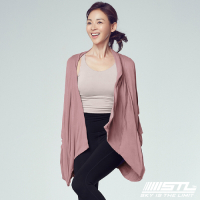 STL yoga Metro Cardigan 韓國瑜珈 運動開襟長版罩衫外套 乾燥玫瑰