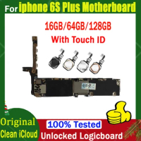With/without Touch ID for iphone 6S Plus 5.5inch Motherboard 16GB 64GB 128GB for iphone 6SPlus Logic board Full Function Plate