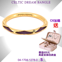 CHARRIOL夏利豪 Bangle Celtic Dream夢幻雙色手環 紫鋼索金色S款C6(04-1704-1278-0)