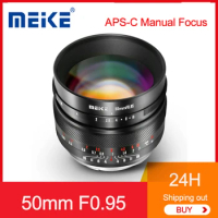 MEKE 50mm F0.95 Aps-C Manual Focus Camera Lens For Sony E/Fuji X/M43/Canon EF-M/Nikon Z Mount Cameras