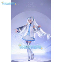 Vocaloid Hatsune miku V Home cosplay Costume Snow Hatsune miku Snow Witch cos Costume Suit