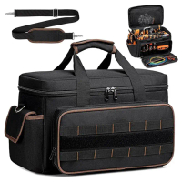 Applicable to Heavy Duty Tool Bag 43cm Large Multi-Pocket Organiser, Durable Wear-Resistant Portable