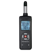 Digital Psychrometer Thermo Hygrometer, High Sensitive Thermo Hygrometer With Dew Point Wet Bulb Temperature Humidity