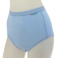 思薇爾 柔感棉系列M-XXL素面高腰夜用生理褲(雲彩藍)
