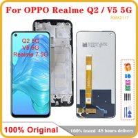 6.5"Original For OPPO Realme Q2 V5 5G RMX2117 LCD Display Touch Screen Digitizer Assembly Replacement For Realme 7 5G LCD Screen