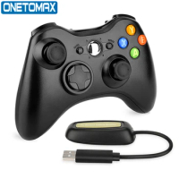 Wireless/Wired Controller Gamepad Compatible with XBOX 360 Wireless Joystick Joypad Compatible with Xbox &amp; Slim 360 PC Windows
