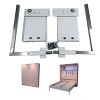 for DIY Murphy Bed Mechanism with 9 Bold Springs Hidden Bed Hardware Kits Fold Wall Hinges Accessories For 1m-1.5m width