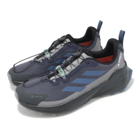 【adidas 愛迪達】越野跑鞋 Terrex Trailmaker 2 GTX SL 男鞋 黑藍 防水 抽繩 戶外 運動鞋(JP5239)
