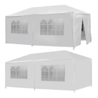 10'x10'/20'/30' Party Tent Outdoor Gazebo Wedding Tent Canopy Cater Event White