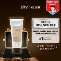 His Erha Booster Facial Wash 100gr Perawatan Muka Mencerahkan Pencerah Wajah