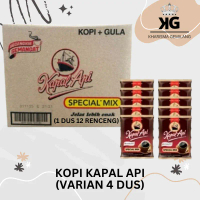 KG - KOPI KAPAL API 23 Gram 12 RENCENG (VARIAN 4 DUS) Kopi Kapal Api Special Mix Rasa Pait Manis Bun