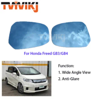 TVYVIKJ Side Rearview Mirror Blue Glass Lens For HONDA FREED GB3 GB4 GB5 GB8 Wide Angle View anti glare