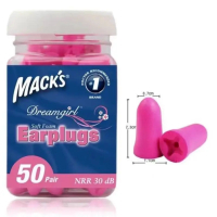 50คู่ Mack S Soft Earplugs Washable Foam Ear Plugs Sleeping Noise Reduction Earplugs For Children Wo