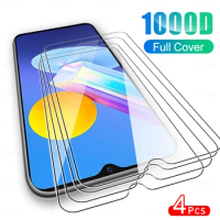 4Pcs Full Cover Protective Glass For VIVO Y72 5G Phone Tempered Glas Screen Protector Film For VI VO Y 72 2021 6.58" Protection