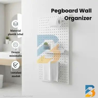 Wall Shelf Pegboard / Papan Dinding Dekorasi Tanpa Paku PEGBOARD SAJA