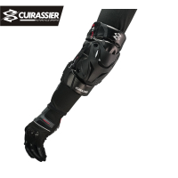 Cuirassier ป้องกันมอเตอร์ไซด์ Elbow Guard รถจักรยานยนต์ Elbow Pads A Protector Night สะท้อนแสง Moto Racing Elbow MX Protection
