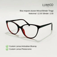 LUMIOO Kacamata Antiradiasi HP Komputer & Photocromic - Lensa di Pertipis Untuk Minus & Silinder Tin