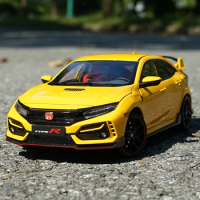 Diecast 1:18 Civic TYPE R FK8 2020 Sports Car Alloy Metal Model Adult Collection Souvenir Ornaments Display Vehicle Toys