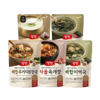 【韓味不二】韓國兩班經典即食湯品460g/包(香辣牛胸肉/牛骨湯/牛肉海帶芽湯/白蛤白菜大醬/白蛤海帶芽)