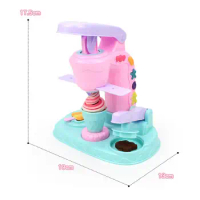 Pretend Ice Cream Maker Toy Develop Motor Skills Play Kitchen Clay Tool for Kids Toddlers Aged 3-8 Holiday Present Gifts