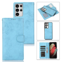 Flip Leather Case For Samsung Galaxy Note 8 9 10 Pro 20 Ultra S22 S21 S20 Plus Luxury Wallet Card Holder Slots Case 2 In 1 5G