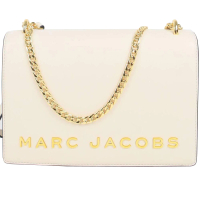 【MARC BY MARC JACOBS】DOUBLE TAKE米白皮革斜背包