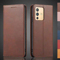 Magnetic attraction Leather Case for Vivo V23 5G 6.44" Holster Flip Cover Case Vivo V23 5G Wallet Phone Bags Fundas Coque