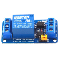 3.3V 5V 12V 24V 1 Way Electromagnetic Relay Module Optocouplet Isolation Relay Board Support High-low Trigger with Led Indicator