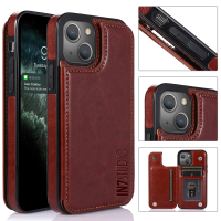 【IN7】iPhone 13 mini 5.4吋 雙扣系列插卡背蓋手機保護殼