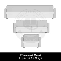 SOFA MINIMALIS 321 Full Oscar - 321 + Meja