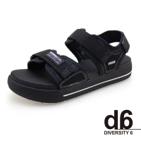 【G.P】d6系列 Q軟舒適織帶涼鞋 女鞋(全黑)