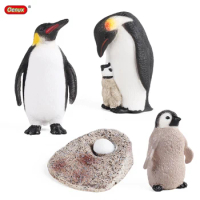 Oenux South Pole Animal Penguins Simulation Baby Penguin Growth Cycle Action Figures Animals Model Figurine Cute Toy Kid Gift