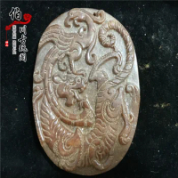 High Jade Han Dynasty Warring States Dong Dragon Phoenix Hand Handle pendant, pendant ornament