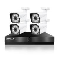 WESECUU video surveillance shenzhen ip poe camera system poe camera kit poe cctv camera system