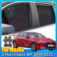 For Mazda 3 Hatchback BP 2019-2023 Mazda3 Car Window SunShade UV Protection Auto Curtain Sun Shade Visor Net Mesh
