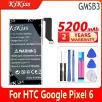 KiKiss Battery GMSB3 G63QN 5200mAh/5800mAh For HTC Google Pixel 6 Pro Pixel6 Pixel6 Pro 6Pro Replacement Bateria