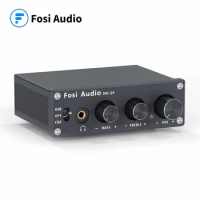 Fosi Audio Q4 Mini Stereo USB Gaming DAC &amp; Headphone Amplifier Audio Converter Adapter for Home/Desktop Powered/Active Speakers