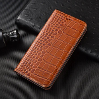 Leather Wallet Phone Case For OnePlus 10 10T 10R OnePlus Ace 2 2V Pro Nord N200 N300 Crocodile Pattern Magnetic Flip Cover