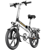 20-Inch Magnesium Wheel Aluminum Alloy Folding Electric Bicycle Mini Power Lithium Battery Ultra-Light Portable E Bike