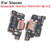 For Xiaomi Mi 11X For Redmi K40 K40 Pro Plus POCO F3 USB Charging Dock Port Socket Jack Plug Connector Charge Board Flex Cable